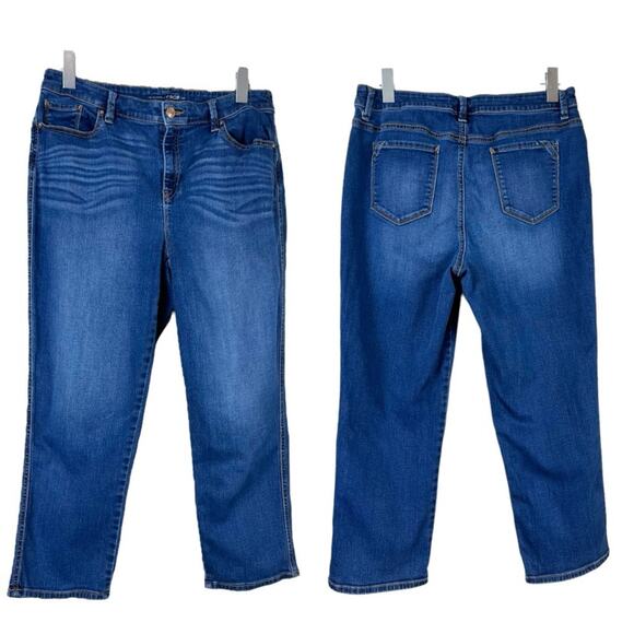 Chico’s Jeans The Platinum Crop High Rise Dark Wash Size 1.5 Women’s Size 10 - Picture 7 of 7